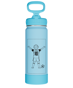 Actives Kids Glow In The Dark Water Bottle With Straw Lid - customized