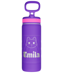 Kids Sport Water Bottle With Straw Lid - customized